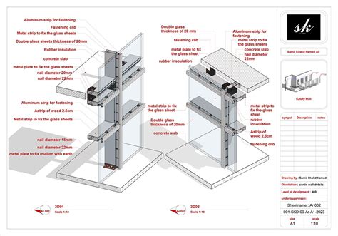 Curtain Wall Details Shop Drawing Behance En 2024 Muro Cortina