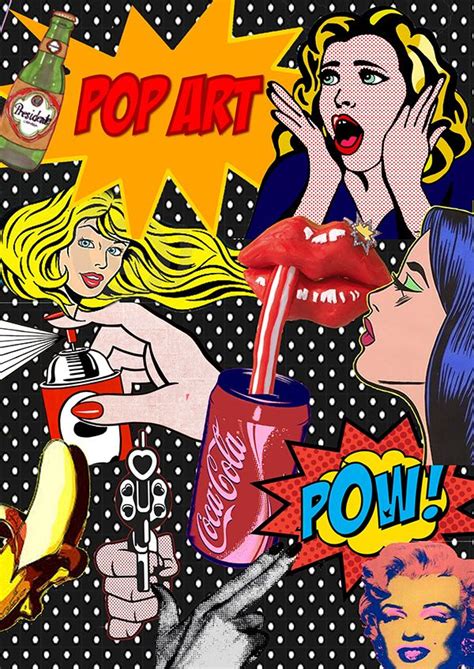 Graphic Design Pop Art Collage On Behance Arte