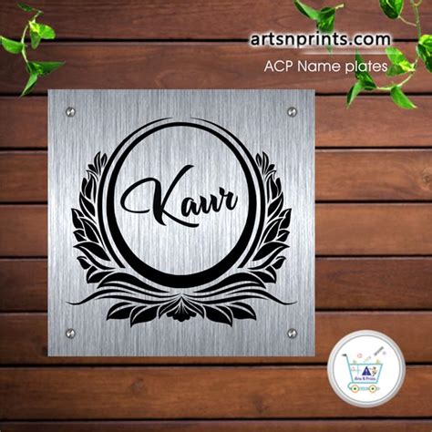 Kaur Acp Printed House Name Plate With Supersonic Confinement Order