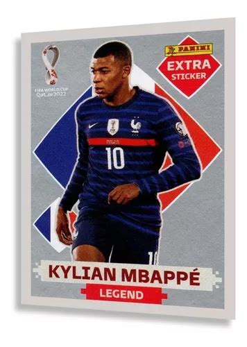 Copa 2022 Figurinha Lendaria Extra Sticker Panini Prata Rara Kylian