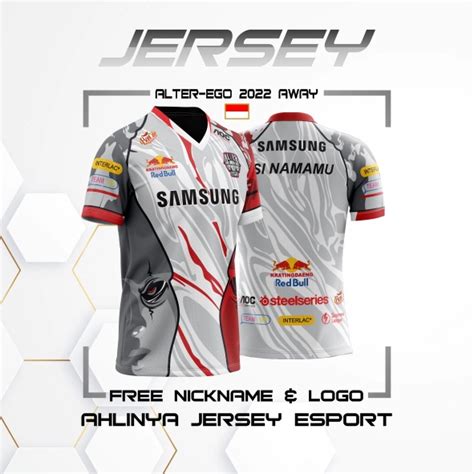 Jual Jersey Kaos Alter Ego Esport Away Terbaru Full Printing Mpl Gratis