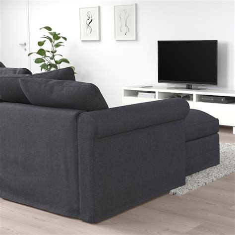 HÄrlanda Sleeper Sofa With Chaisesporda Dark Gray Ikea