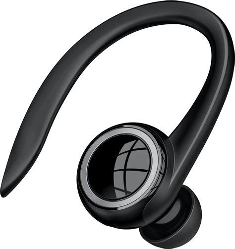 Bluetooth 5 2 Headset Single Ear Earpiece Earphone With Mic Hook Noise Cancelling