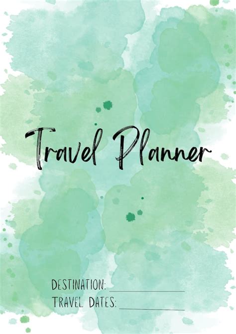 Travel Planner Template Printable Travel Planner Editable | Etsy