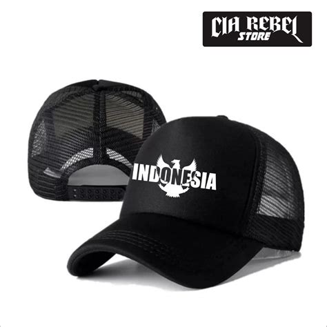 Jual Topi Jaring Trucker Garuda Indonesia Kemerdekaan Shopee Indonesia