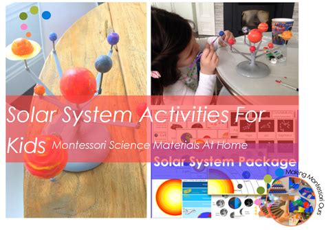 Solar System Activities For Kids, Montessori Science At Home - "Making ...