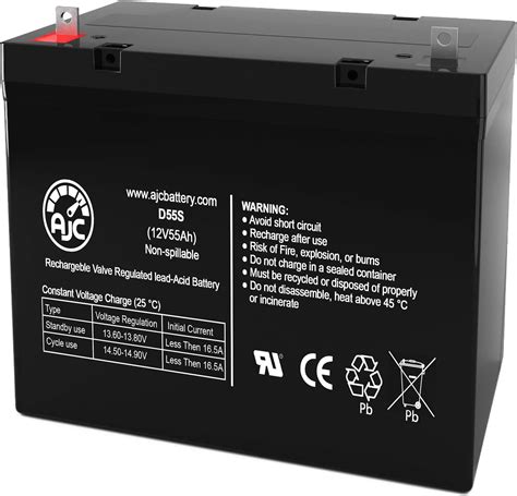 Fortress Winner 12v 55ah Mobility Scooter Battery This Is An Ajc Brand Replacement Amazon Ca