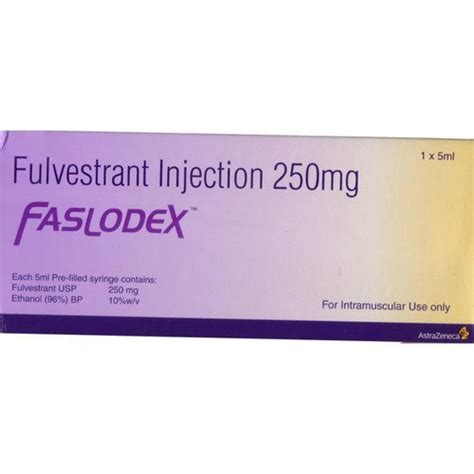 Fulvestrant Injection Faslodex 250 Mg Packaging Type Vial Packaging