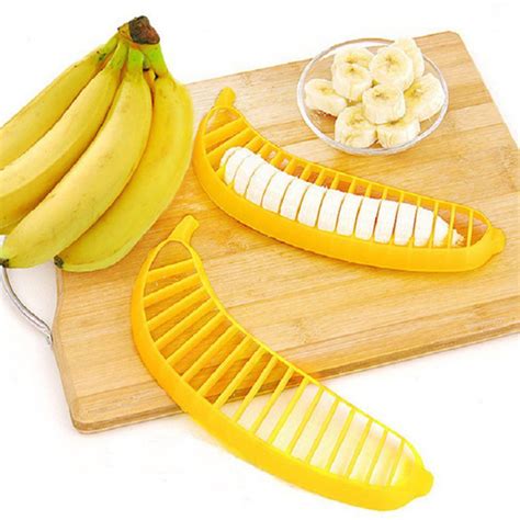 Quick Banana Slicing Tool Safe Banana Cutter 3pcs Banana Slicer Food ...