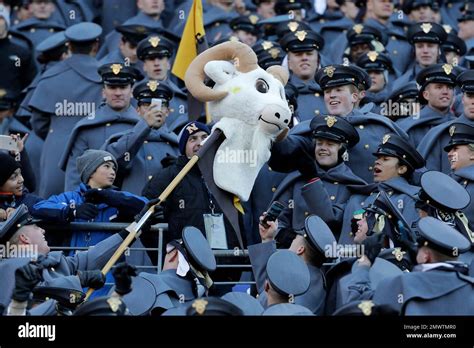 Army Cadets display a the head of a commandeered Navy mascot head ...