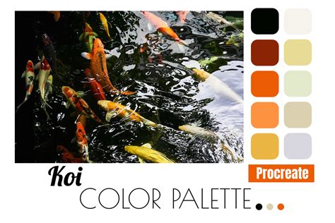 Koi Fish Color Palette Graphic by thanaporn.pinp · Creative Fabrica