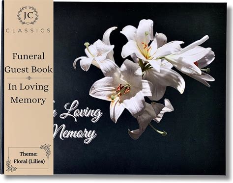 Amazon Funeral Guest Book Memorial Guest Book Guest Book For