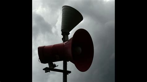 Tornado Siren Sound Effect Real Tornado Siren Youtube