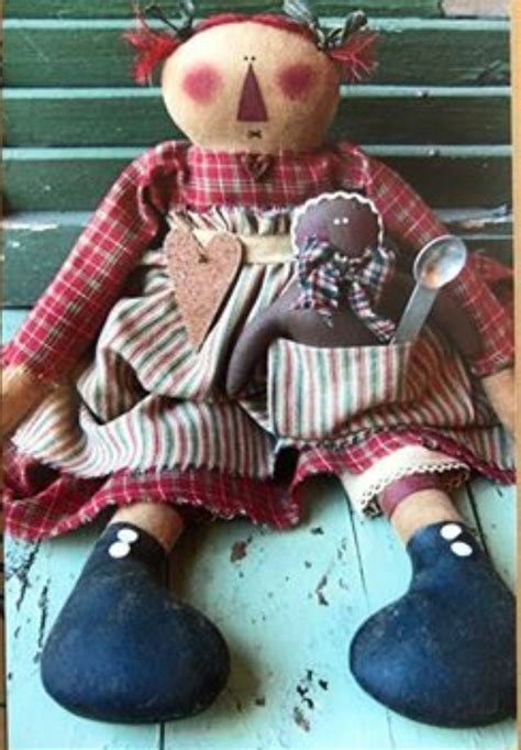 Emily Louise Primitive Doll Pattern Ck78 Etsy Primitive Doll Patterns Primitive Dolls