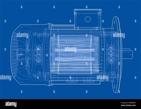 Electric motor sketch. Vector Stock Vector Image & Art - Alamy