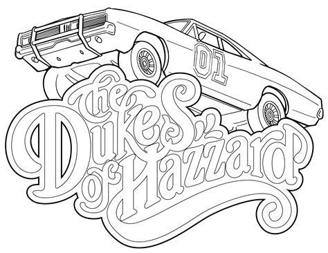 Dukes Of Hazzard General Lee Coloring Pages | Ariano Blog