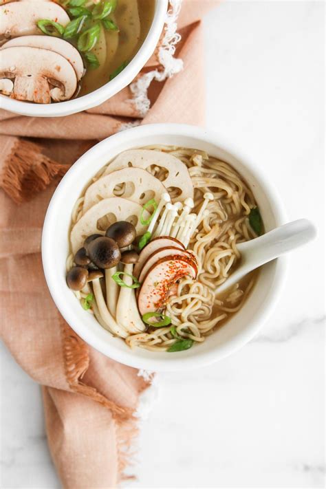 Healthy Mushroom Miso Ramen Vegan Gluten Free Oil Free Veggiekins