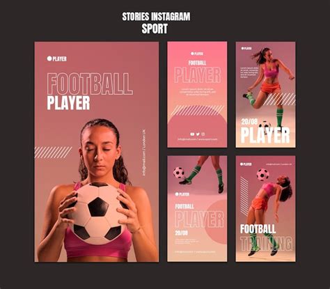 Plantilla De Historias De Instagram De Deporte Con Foto De Mujer