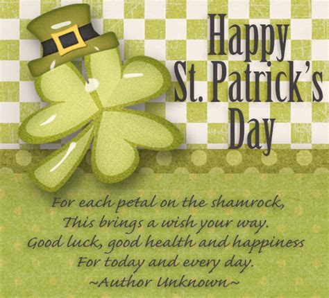 Happy St Patricks Day Blessing Free Happy St Patricks Day Ecards