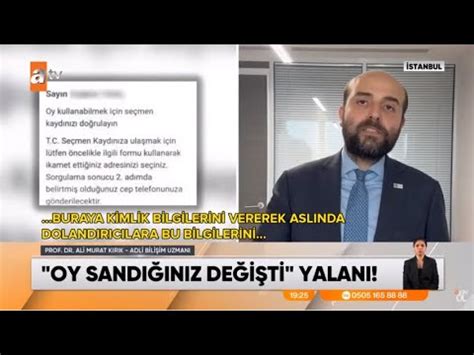 Atv Prof Dr Ali Murat K R K Oy Sand De I Ti Mesaj Yla