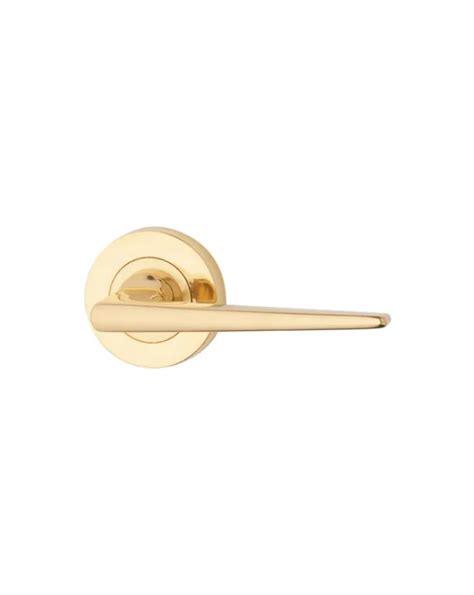 Pavtom Contemporary Door Lever Round Rose Concealed Fix D50mm