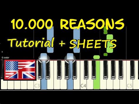 10 000 Reasons Matt Redman Piano Tutorial Partitura PDF Sheet Music