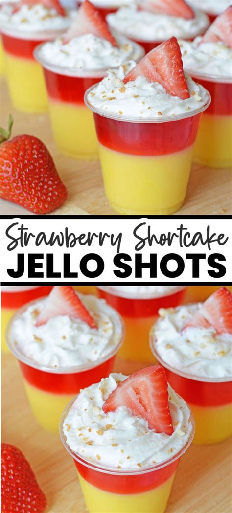 Strawberry Shortcake Jello Shots