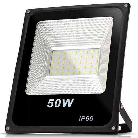 Refletor Holofote LED 50W SMD IP66 A prova D Água Branco Frio 6000k