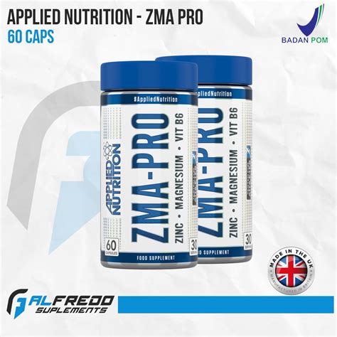 Applied Nutrition ZMA Pro 60 Kapsul Zinc Magnesium B6 Ashwagandha