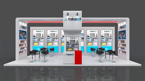 Exhibition Stall 9 Mtr X 6 Mtr 3 Sides Open 3D Model CGTrader