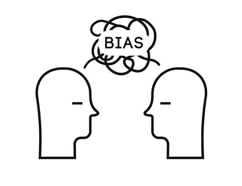 Bias Communication Two Person Concept Illlustration 7224756 Vector Art