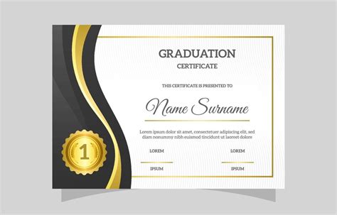 Realistic Graduation Certificate Template 2328998 Vector Art at Vecteezy