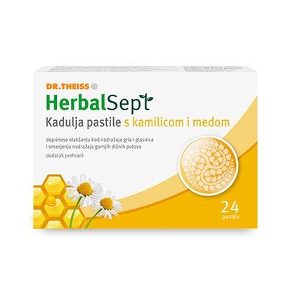 Dr Theiss Herbalsept Pastile Za Grlo S Kamilicom I Medom Ljekarne