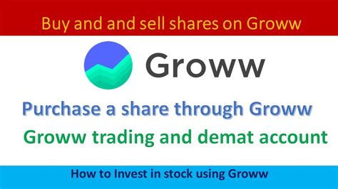 Groww Trading Tutorial How To Buy And Sell Shares On Groww YouTube