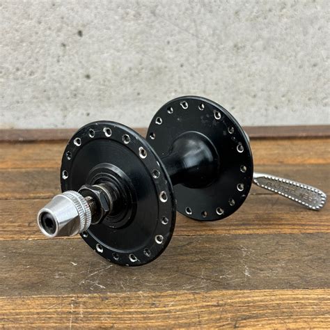 Vintage Joytech Black Front Hub High Flange Qr S Old Bmx Hole