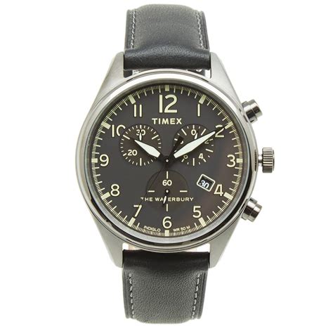 Timex Waterbury Traditional Chronograph Watch Black | END. (NZ)