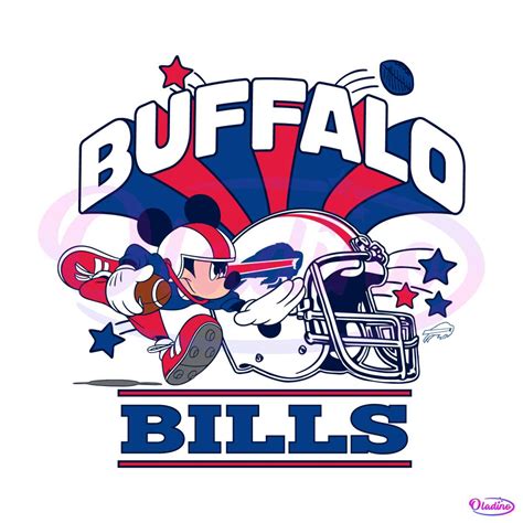 Funny Mickey Mouse Football Buffalo Bills SVG