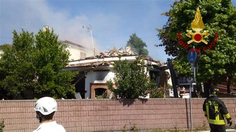 Explosion in San Donà di Piave ein Haus ist eingestürzt jesolo