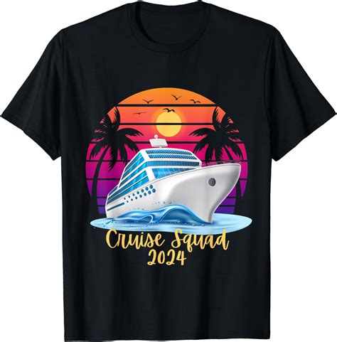 Cruise Squad 2024 Boat Trip Cruising Vacation Cotton T Shirt