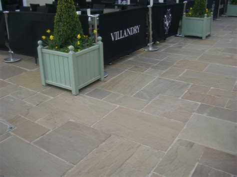 Raj Green Indian Sandstone Paving Slabs From LSD UK