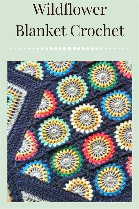 Wildflower Blanket Crochet Crochet Knit Blanket Crochet Blanket