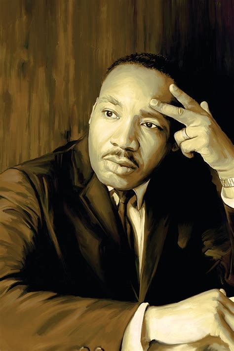 Martin Luther King Jr Artwork Painting By Sheraz A Fine Art America