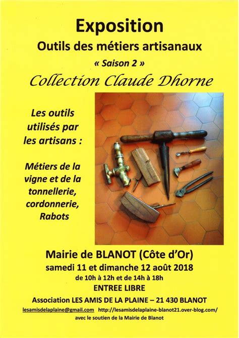 Mairie d Arnay le Duc Exposition Les outils des métiers artisanaux