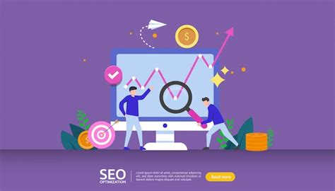 Conceito De Otimização De Mecanismo De Busca Seo Vetor Premium