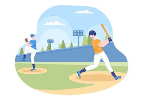 Premium Baseball Player Sports Illustration Pack From People Illustrations