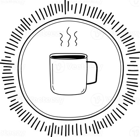 Coffee logo illustration on transparent background. 36008610 PNG