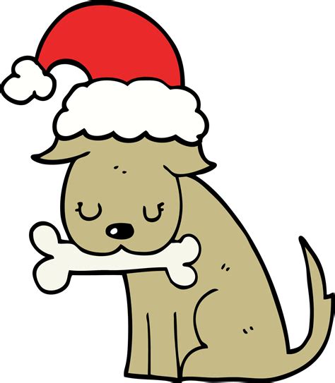 cute christmas dog 12138247 Vector Art at Vecteezy