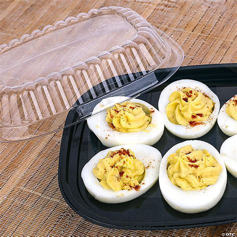 Mt Products Plastic Deviled Egg Carrier Disposable Deviled Egg Tray