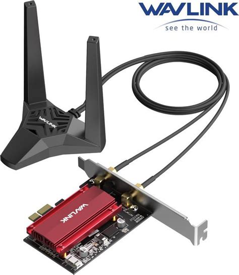 WAVLINK WiFi 6 AX3000 PCIe WiFi Card for PC with Bluetooth 5.1, Intel ...