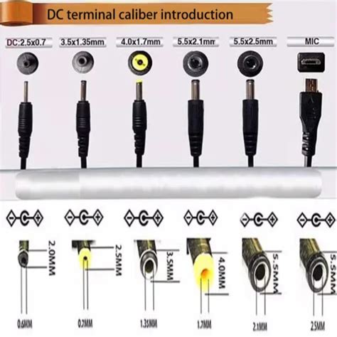 DC Power Supply Male and Female Terminal Connector, Complete Types ...